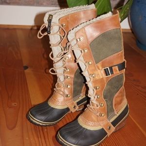 Sorel Conquest Carly Tall Boot Women's 6 Tan